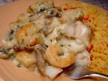 Flounder Fillets in Shrimp Sauce for Two