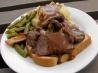 Hot Beef  Sandwich. Recipe by Dienia B.