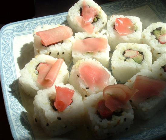 Avocado & Vegetable Sushi (Gluten-Free & Vegan). Photo by Bergy