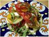 Tomato-Cucumber Stack w/ Fresh Mozzarella