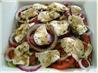 Tomato-Cucumber Stack w/ Fresh Mozzarella. Recipe by s'kat