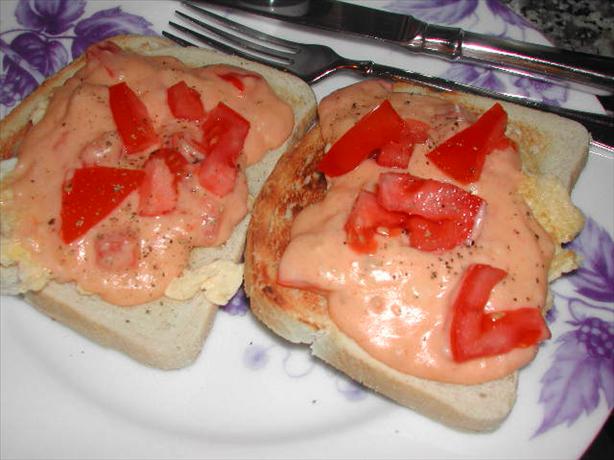 Tomato Rarebit. Photo by Kumquat the Cat's friend