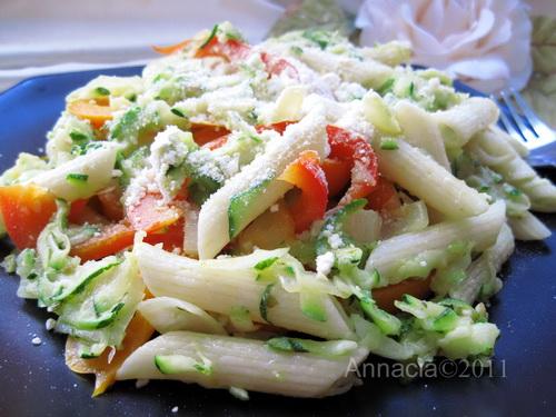 Zucchini and Penne Toss. Photo by Annacia