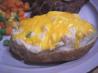 Twice Baked Potatoes With Seafood Topping. Recipe by Emjay99
