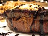 Filet Mignon W/Balsamic Syrup & Boursin Cheese. Photo by troyh