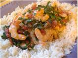 Quick Tomato Shrimp Stew Florentine