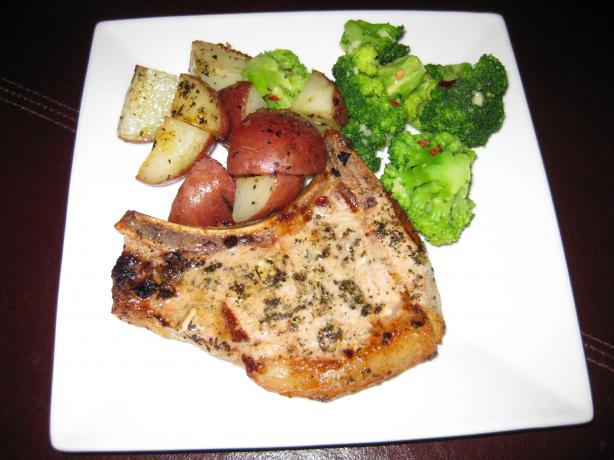Garlic-Grilled Pork Chops. Photo by Hill Family