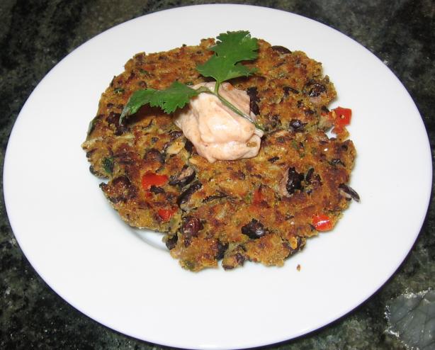Black Bean Cakes. Photo by Maito