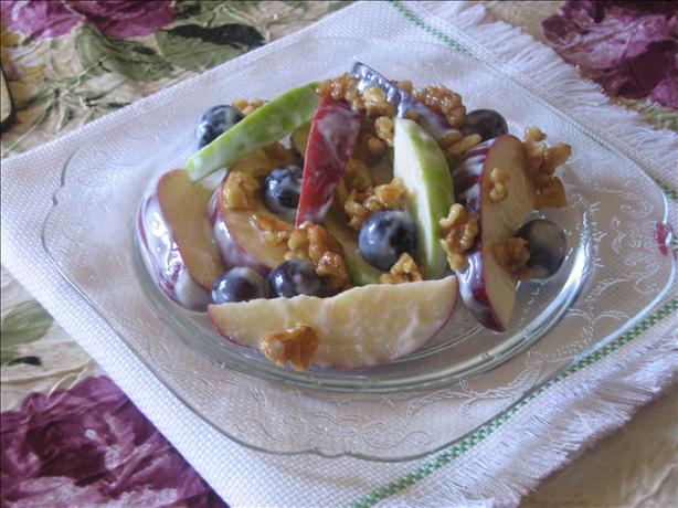 Copycat-Mc Donald's Candied Walnut & Fruit Salad. Photo by Velouria