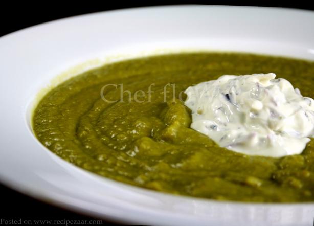 Curried Pea Soup. Photo by Chef floWer