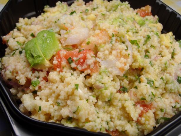 Prawn & Avocado Cous Cous. Photo by Lori Mama