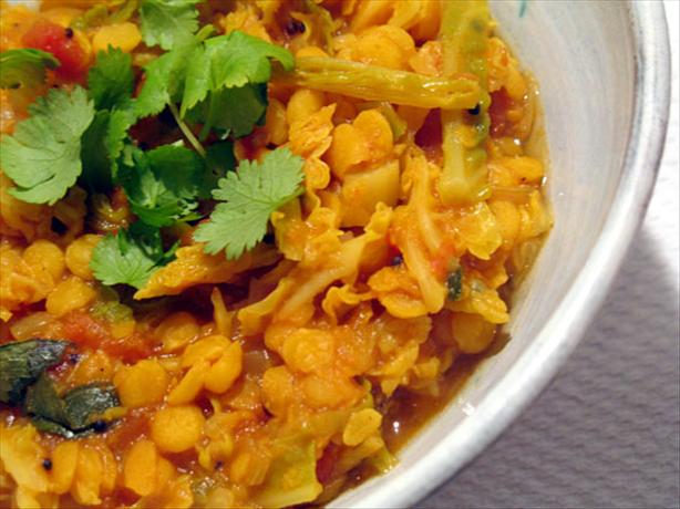 Lentil, Cabbage and Tomato Dal. Photo by -Sylvie-