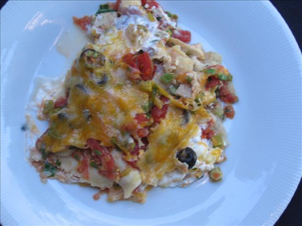 Chicken Enchilada Casserole. Photo by riffraff