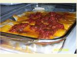 Easy Cheesy Chicken Enchiladas With Yogurt Sauce. Photo by ShortyBond