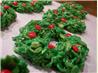 Christmas Cornflake Wreath Cookies