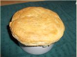 Cream of Portobello Soup With Puff Pastry Tops