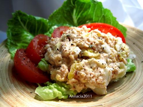 Salmon Egg Salad. Photo by Annacia