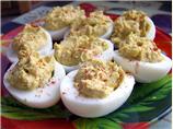 Curried Stuffed Eggs