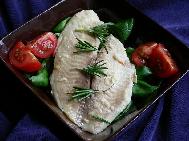 Halibut With Garlic. Photo by kiwidutch