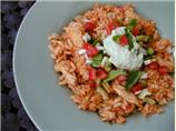 Latin Chicken Rice Pot W.salsa & Avocado Cream (Rachael Ray)