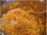 Mashed Roasted Sweet Potatoes With Parmesan
