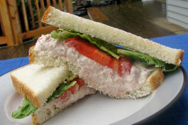 Tuna Fish Salad on a Bed of Lettuce. Photo by lazyme
