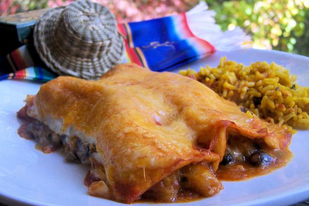 Pineapple-Black Bean Enchiladas. Photo by NcMysteryShopper