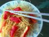 Asian Sesame Noodle Salad With Peanut Dressing (Vegetarian). Recipe by Kittencalskitchen