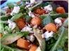 Avocado, Feta, Honeydew on Greens Topped With Pine Nuts