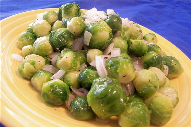 Brussels Sprouts in Onion Butter. Photo by *Parsley*