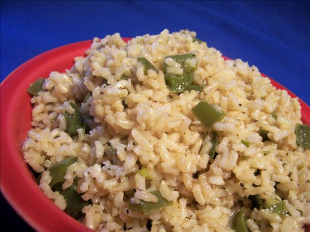 Green Pepper Brown Rice. Photo by *Parsley*