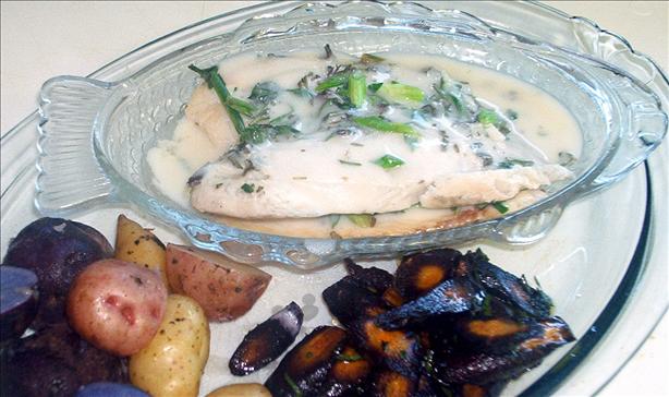 Baked Tilapia With White Wine and Herbs. Photo by Mikekey