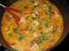 Shrimp and Butternut Squash in Coconut Milk Broth