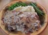 Sandi's Black Pepper Cube Steaks & Mushroom Cream Sauce