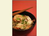 Dirty Rice With Shrimp. Photo by kolibri