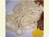 Linguine in Sour Cream and Chive Sauce