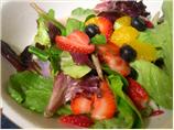 Mixed Fruit, Spring Greens W. White Chocolate-Orange Vinaigrette