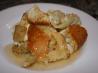 Apple Bread Pudding With Calvados Sauce. Recipe by Chef Kate