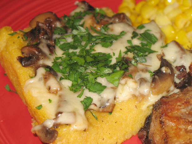 Baked Polenta With Mushrooms. Photo by Lori Mama
