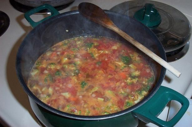 Barley and Cannellini Bean Stew. Photo by dicentra