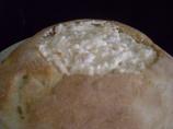 Hot Crab Dip in a Round Loaf