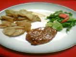 Oven Baked Beef or Pork Steak With Tangy Sauce