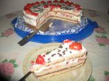 Fudge-Strawberry Cream Torte