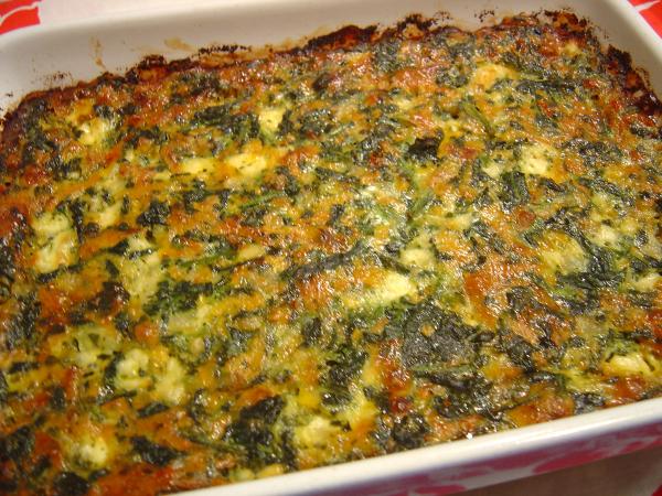 Spinach & Cheese Casserole. Photo by :(