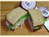Ham and Spinach Sandwich With Raspberry