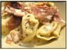 Ravioli Prosciutto Alfredo With Herbes De Provence. Recipe by Sandi (From CA)
