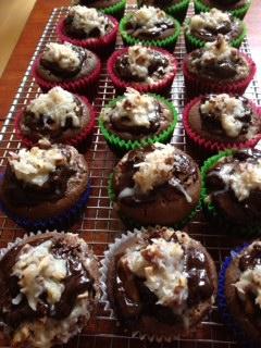 Filled German Chocolate Cupcakes. Photo by gmazzei