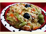Mediterranean Paella (Vegetarian)