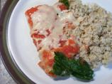 Baked Fish With Spinach and Tomatoes