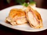 Chicken, Ham and Swiss Cheese Baked in Puff Pastry